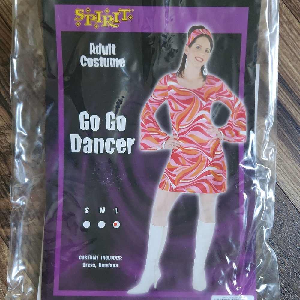 Spirit Pink Go Go Dancer Costume Adult Size L
